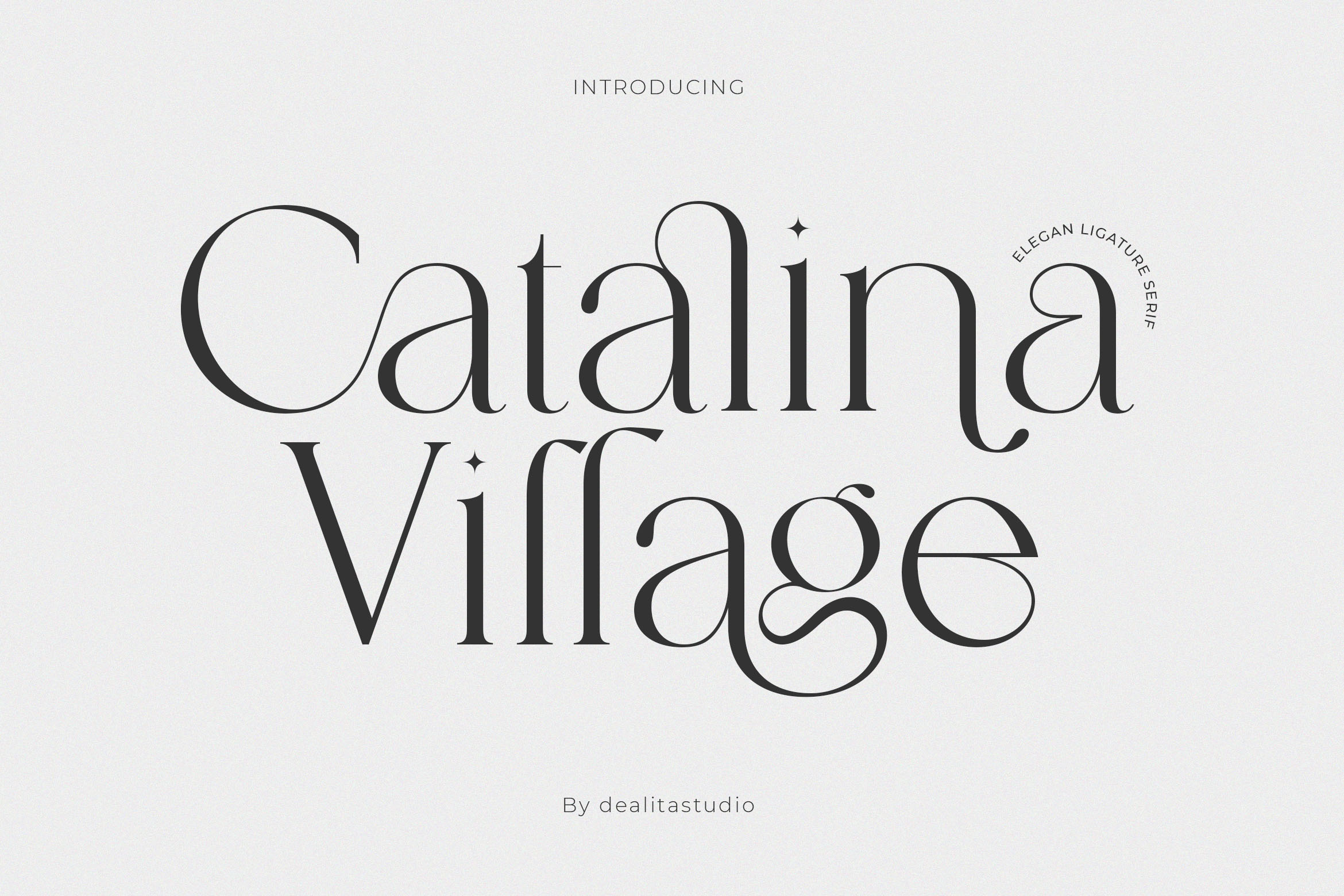 Catalina luxury high contrast serif font preview