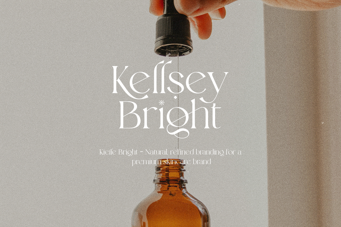 Relight minimalist modern serif font clean typography mockup
