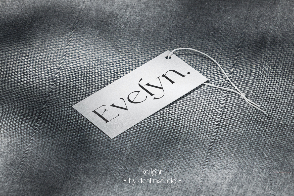 Modern serif font for professional corporate branding identity