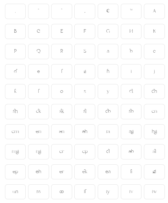 Alternate Character With Type Taster