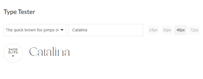 Alternate Character With Type Taster
