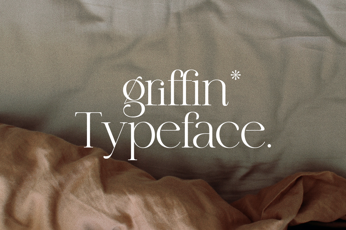 Griffin elegant serif ligatures and stylistic alternates display