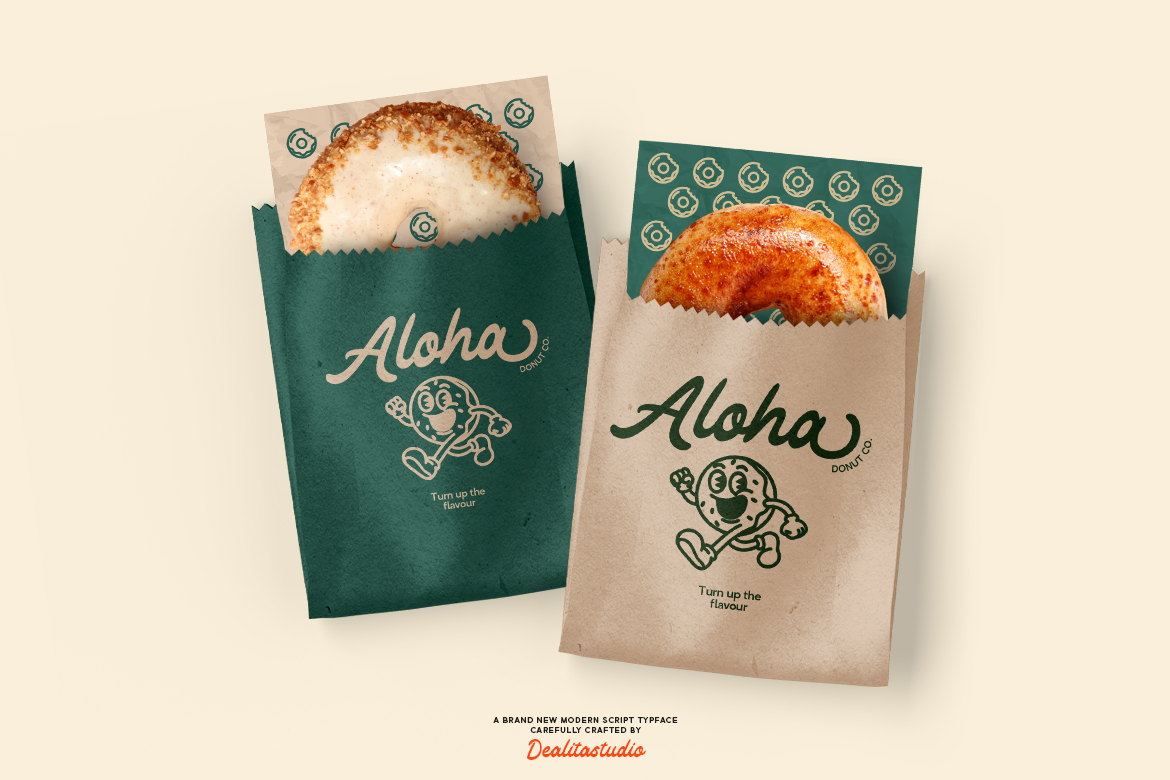 Vintage script font for luxury beauty and boutique packaging labels