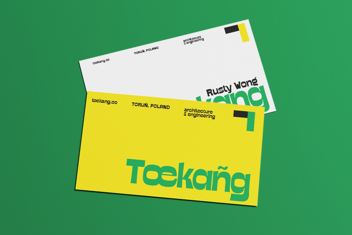 Rafter Party bold sans serif font magazine layout