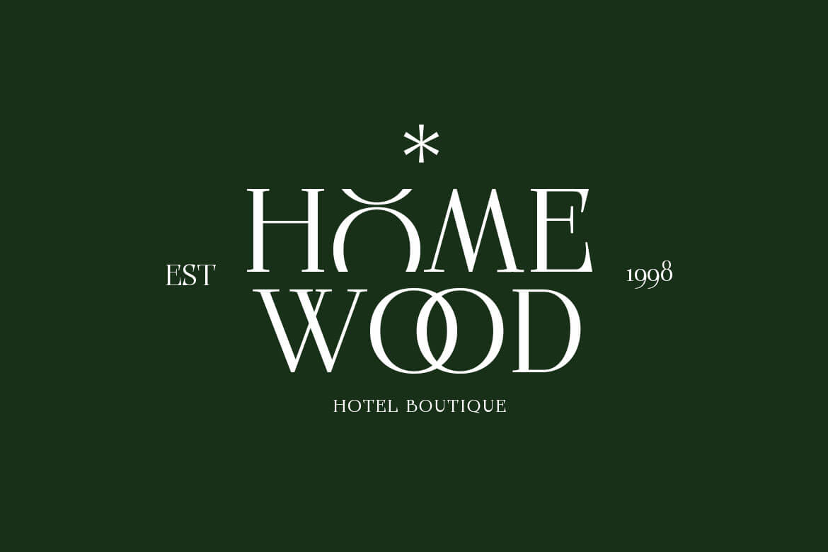 Modern serif font displaying refined E E and O O alternate pairings