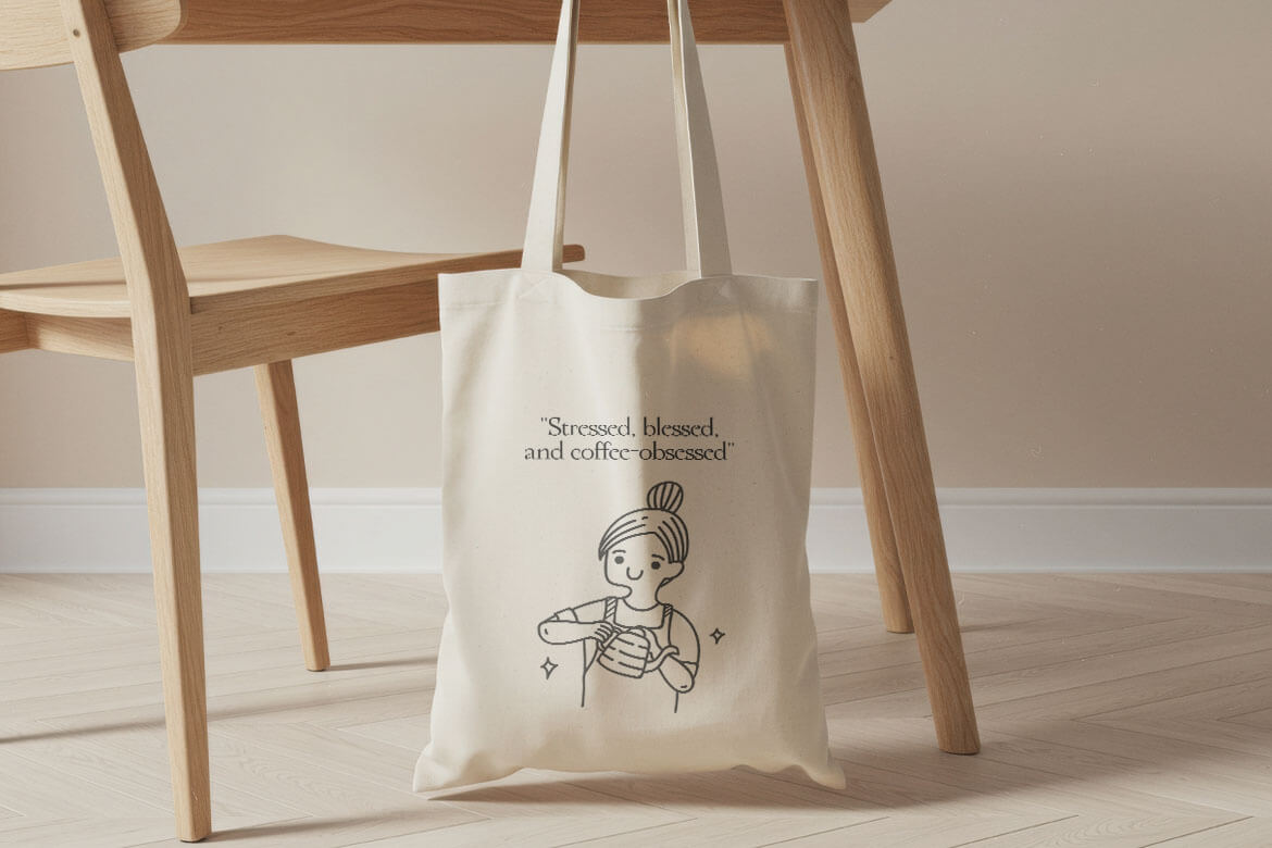 Roft Modern Minimalist Serif Totbag