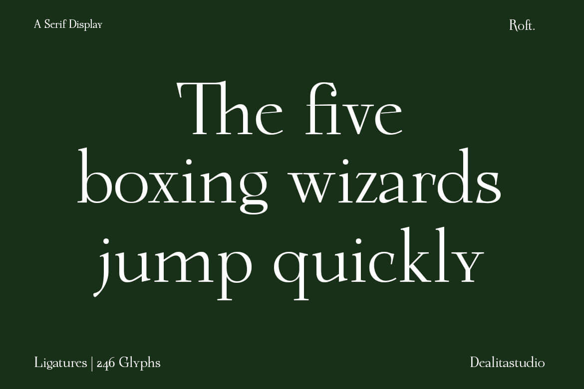 Roft Opentype Features Alternates Ligatures
