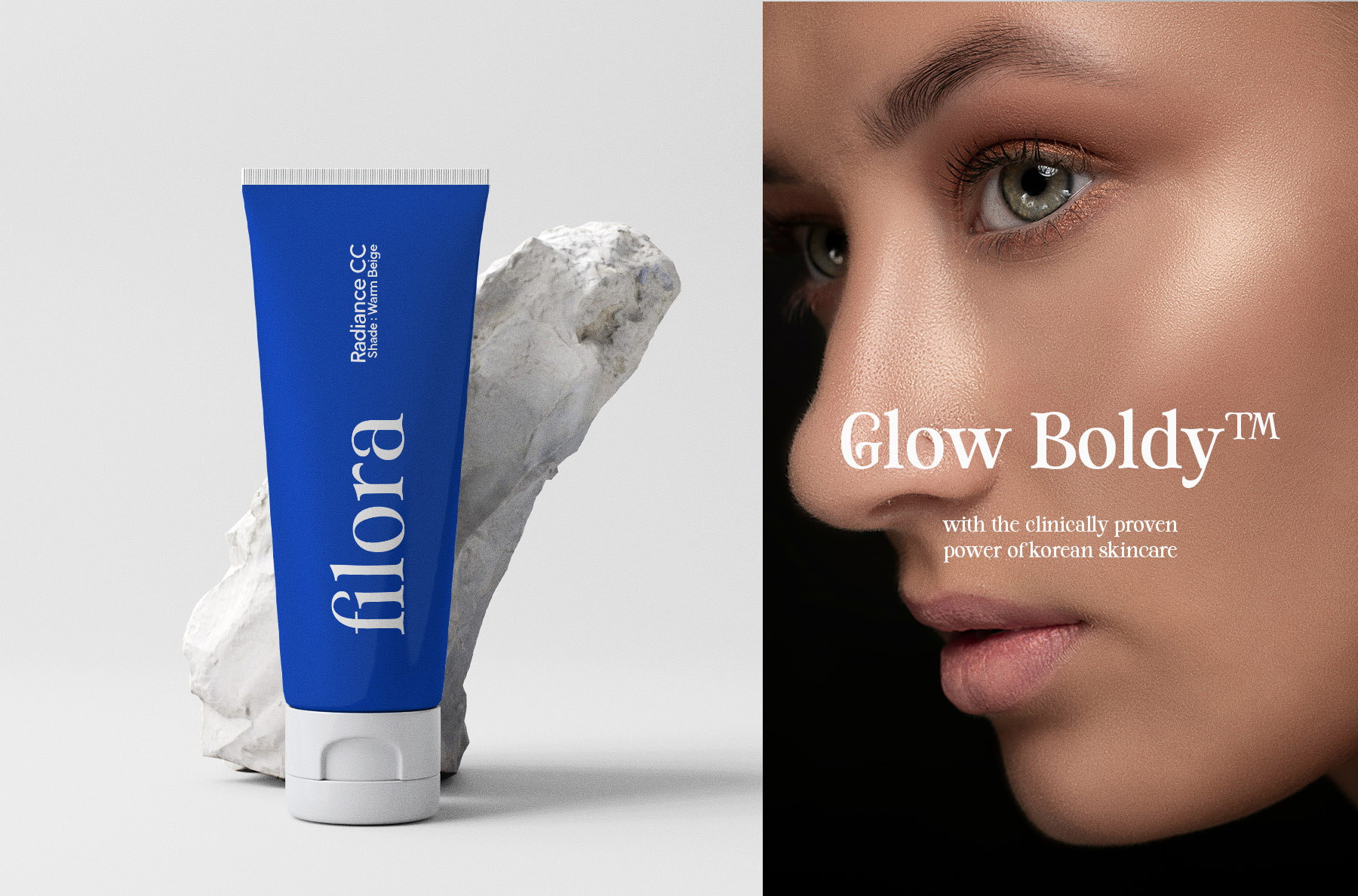 Skincare Packaging Mockup Using Ds Quilter Serif Font
