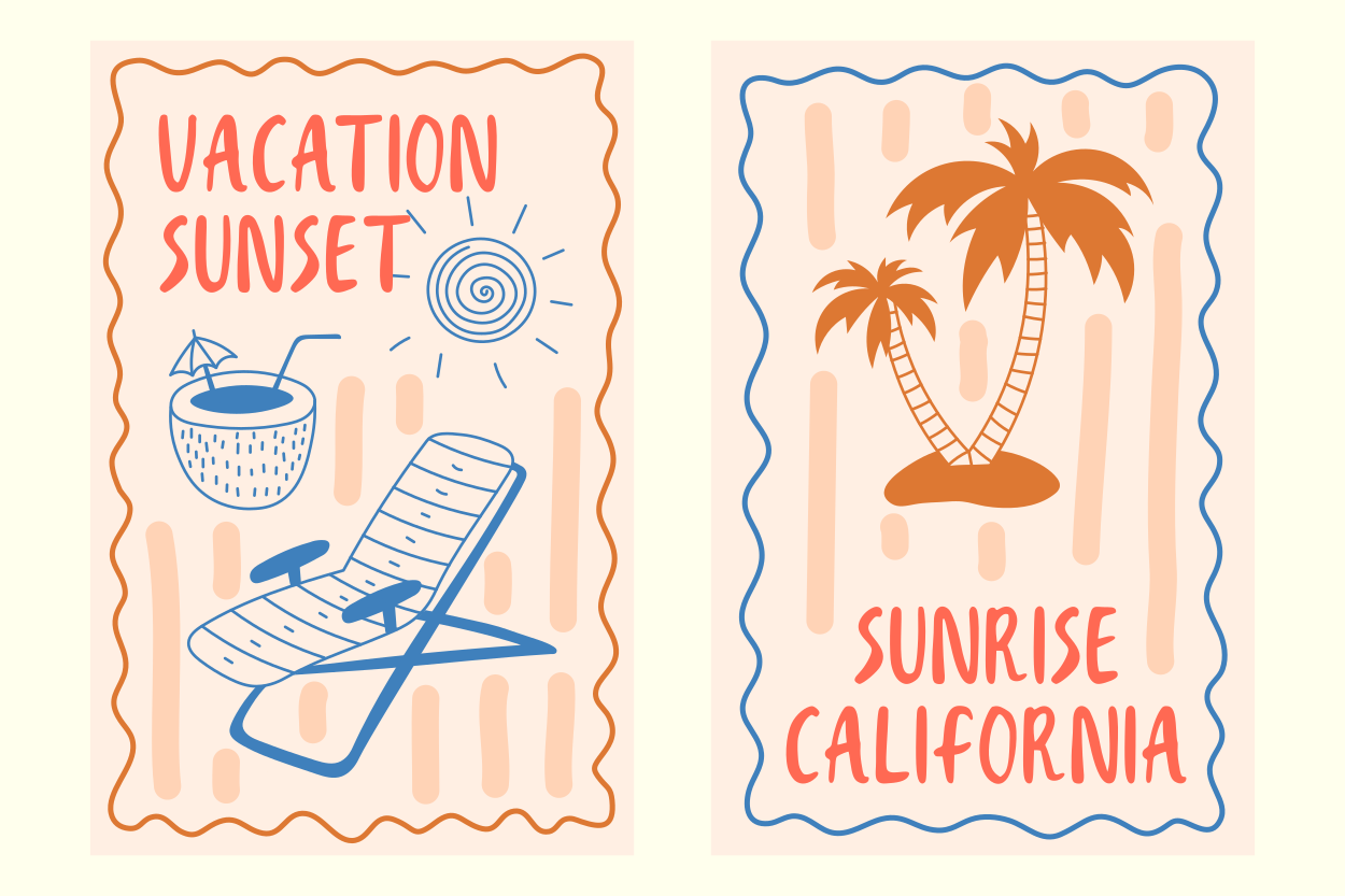 DS Coastal Beach organic hand lettering font – casual script by Dealita Studio