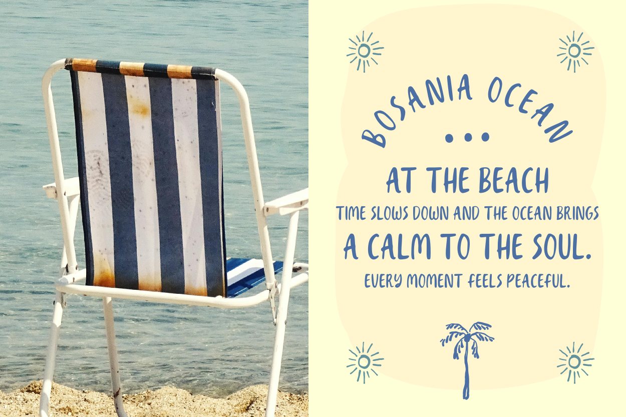 DS Coastal Beach organic hand lettering font – casual script by Dealita Studio