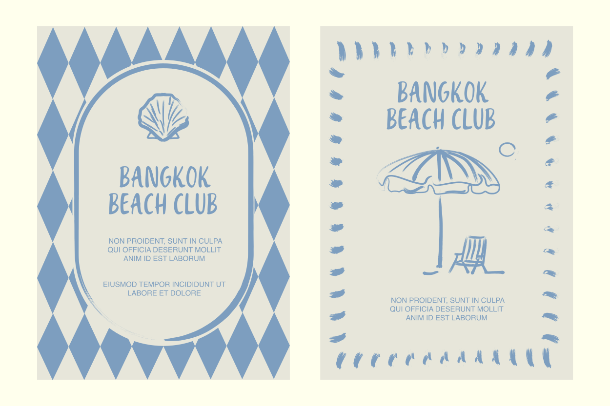 Handwritten display font for large beach posters and surf shop signage
